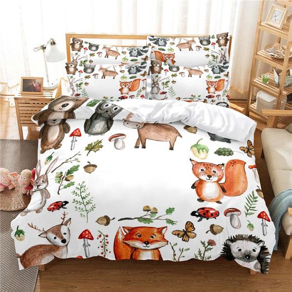 

bedding sets 3d animal set  duvet cover bed cotton bedroom