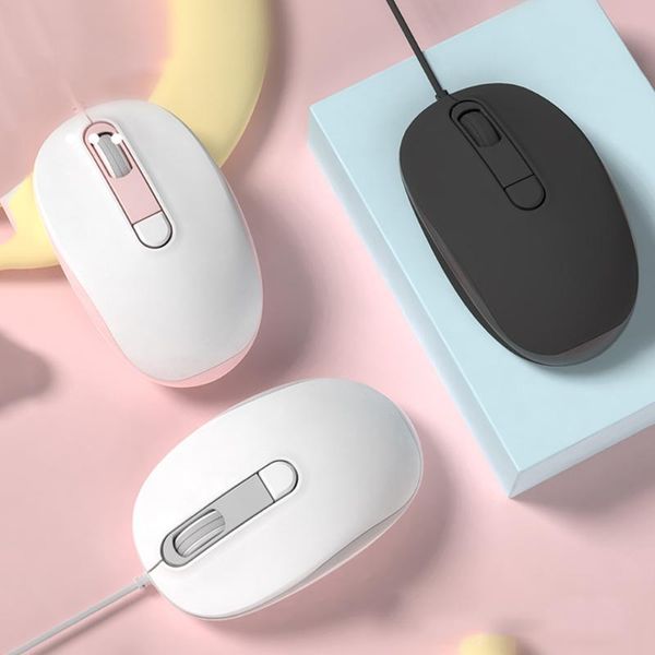 

mice mini silent wired mouse 3d usb optical computer 800/1200/1600 dpi ergonomic office small hand lapmause for kids
