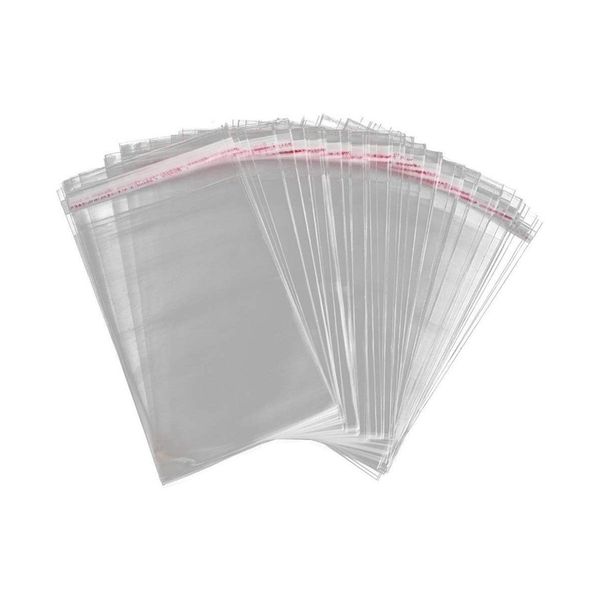 

x 1.5 11 14 self seal mil clear plastic poly clothing bags with suffocation warning