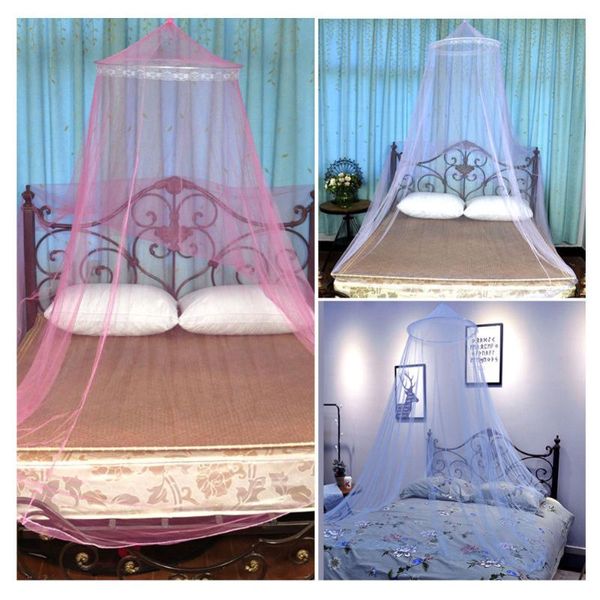 

mosquito net nets elegant round lace insect bed canopy netting curtain hung dome for summer repellent tent reject