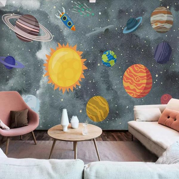 

wallpapers milofi custom 3d wallpaper mural space universe children's room background wall living bedroom decoration painting wallpape