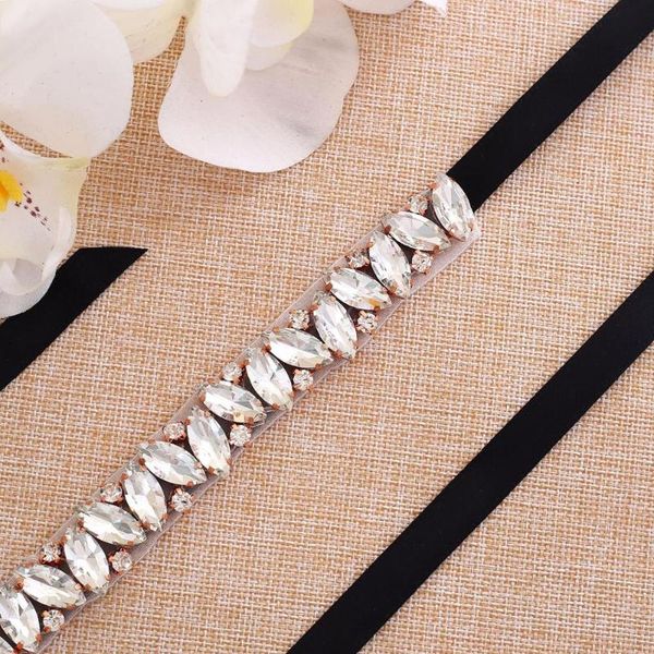 

wedding sashes rhinestone belt 2021 crystal bride bridal sash with satin ribbon dress accessories, White