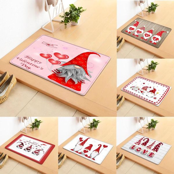 

carpets happy valentine's day entrance anti-slip mat decorative doormat indoor outdoor bathroom art pad drop ship