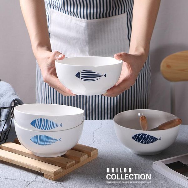 

bowls creative ceramic bowl household noodle soup restaurant salad el dishes