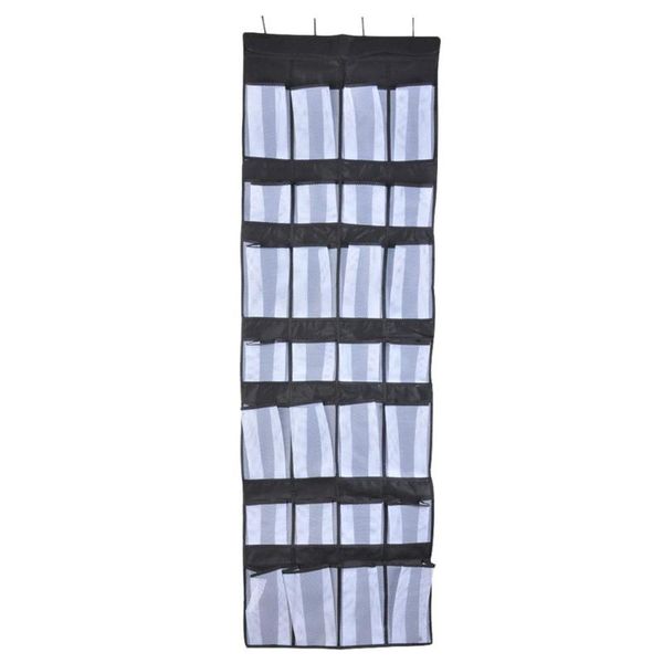 

pockets large mesh hanging shoe organiser rack tidy storage box bags wall over the door slippers qe clothing & wardrobe