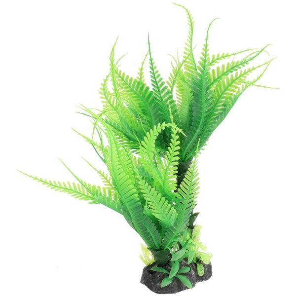 

aquarium landscaping decor emulated coconut tree water plants (black+green) decorative flowers & wreaths