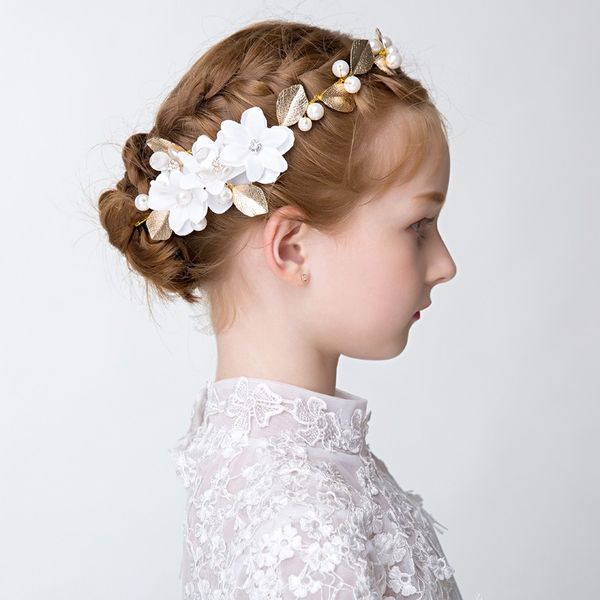 Acessórios para cabelos de casamento de flor de cabeça infantil para mulheres coroa coroa meninas aniversário desempenho headbands