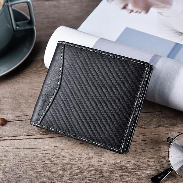 

leather men's wallet magnetic wallets, Red;black