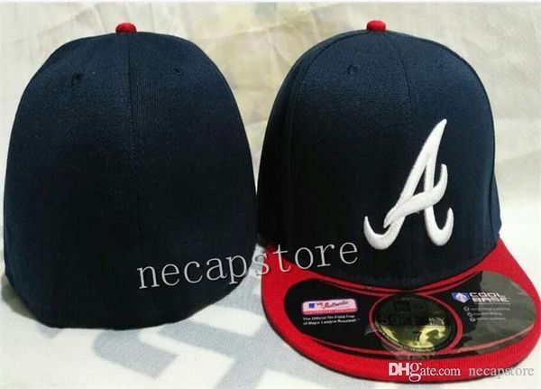 

2021 new fitted hats cool baseball caps flat peak navy blue color, Blue;gray