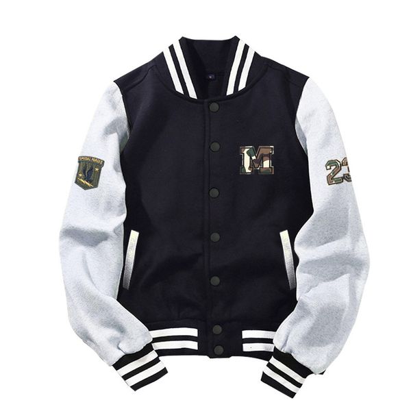 

men's hoodies & sweatshirts arrival fashion camouflage military fleece casual rib sleeve cotton single breasted brand clothing bomber j, Black