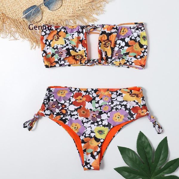 

women's swimwear high waist bikinis 2021 print women swimsuit bathing suits beach wear push up biquini female, White;black