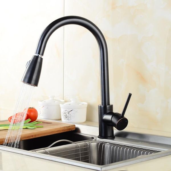 

kitchen faucets nickel wire drawing spray black paint antique cold and water mixed to pull dish faucet.
