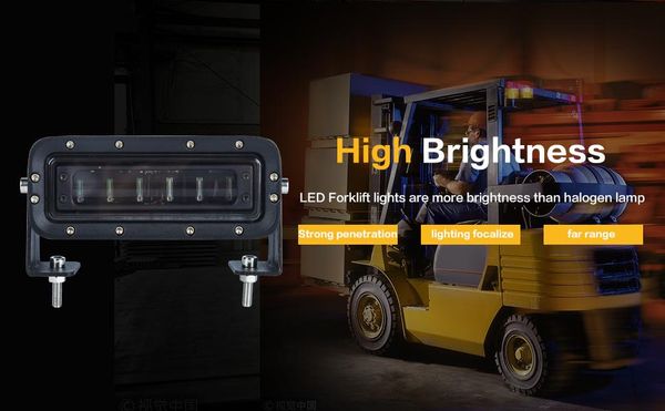 

[seven neon]forklift safety light 30w red cree led warning work lamp warehouse fork forklift truck security indicator modules