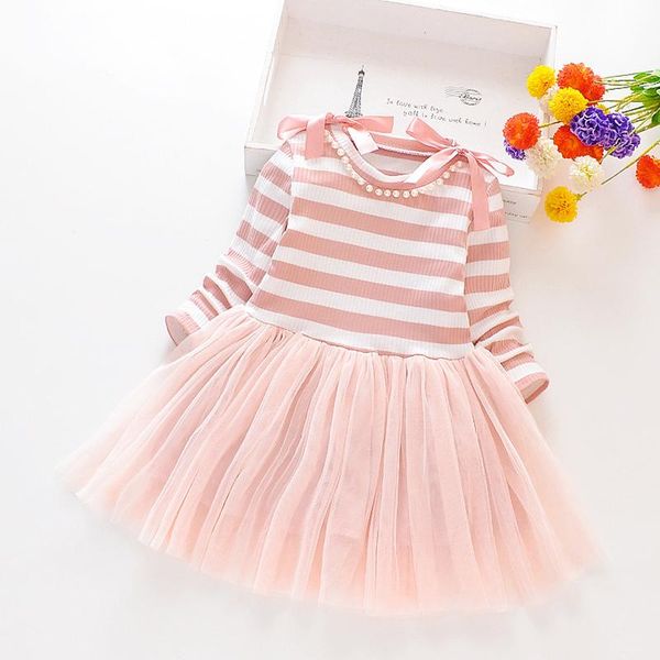 

girl's dresses children's dress 2021 spring autumn kids for girls casual long sleeve princess toddler children clothes, Red;yellow