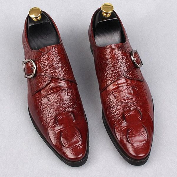 

dress shoes 38-48 formal men oxford office leather #af3756-1, Black