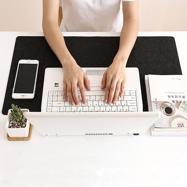

mouse pads & wrist rests 60x30cm large office computer desk mat table keyboard big pad felt lapcushion non-slip gamer mousepad