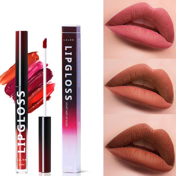 

lip gloss 10 colors matte nude velvet non sticky waterproof long lasting red lips tint liquid lipstick cosmetic