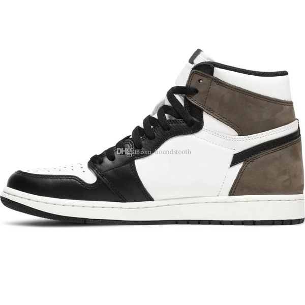 

jumpman 1 high og dark mocha basketball shoes 1s sneakers 555088 105150