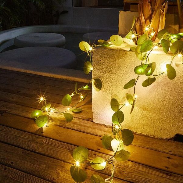 

night lights led light string room decoration rattan copper lamp