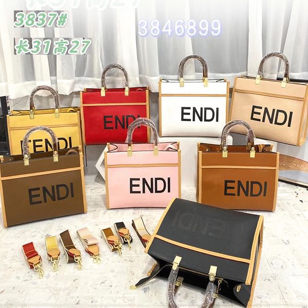 

2021 new women's shopping large capacity tote one shoulder fashion handbag