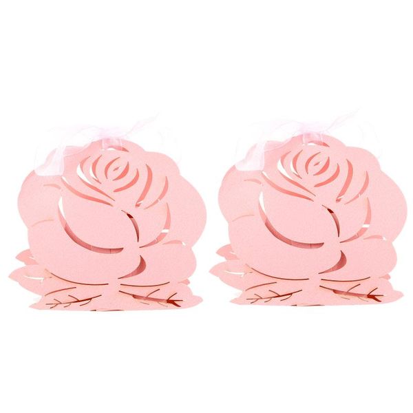

gift wrap 20pcs rose shaped storage boxes paper candy packing case for wedding