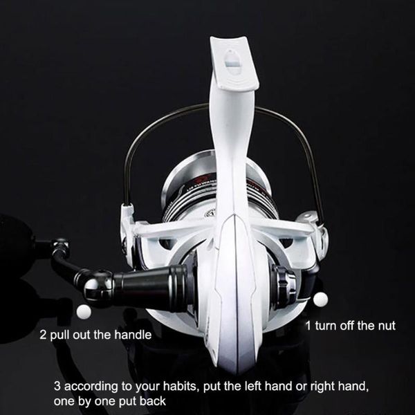 

baitcasting reels right/left changeable 13+1 bearing balls sea fishing metal coil spinning reel