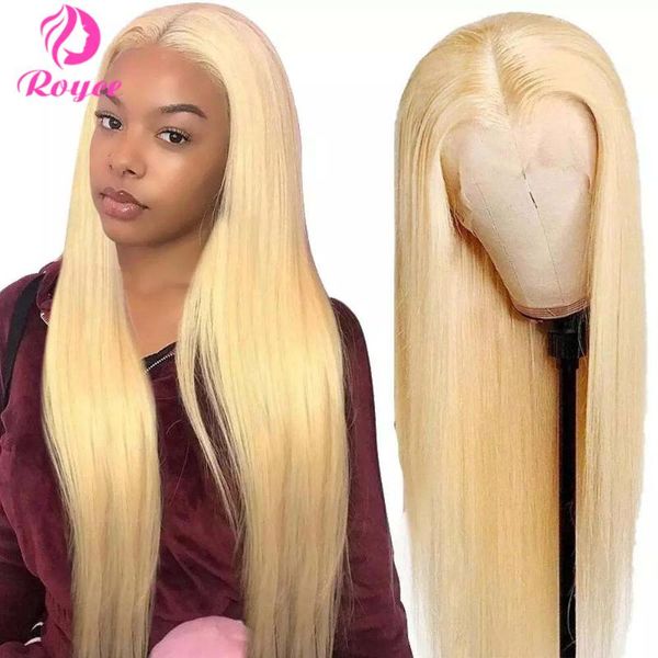 

lace wigs middle part glueless 613 straight human hair wig honey blonde front t pre plucked 13x6x1 remy, Black;brown