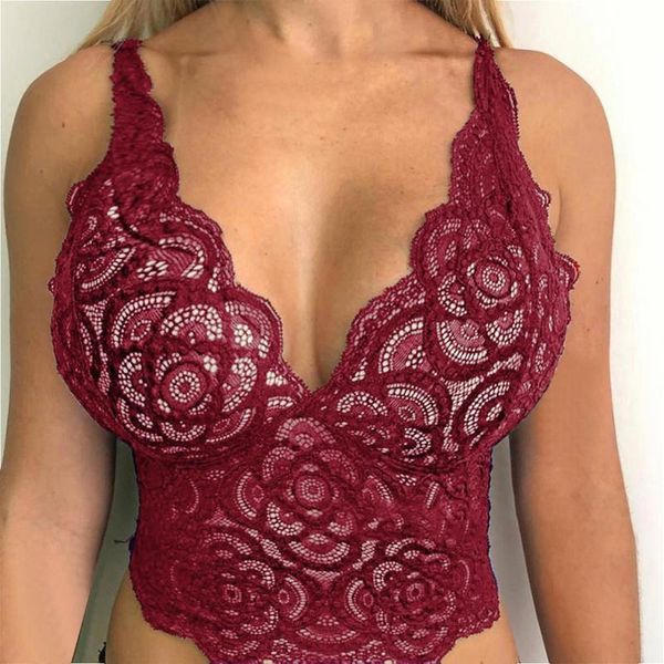 

bras women fashion bra lingerie corset lace floral bralette ultrathin tank camis crop underwear accessories, Red;black