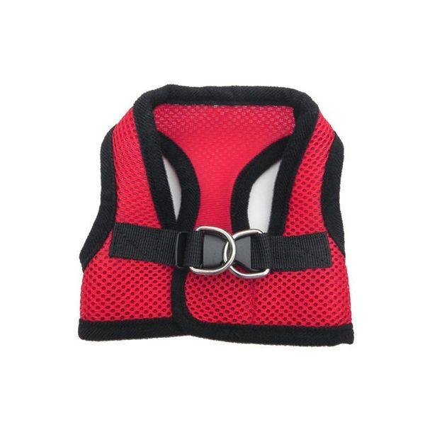 

dog apparel pet breathable chest harness jacket - size xxl (red+black)