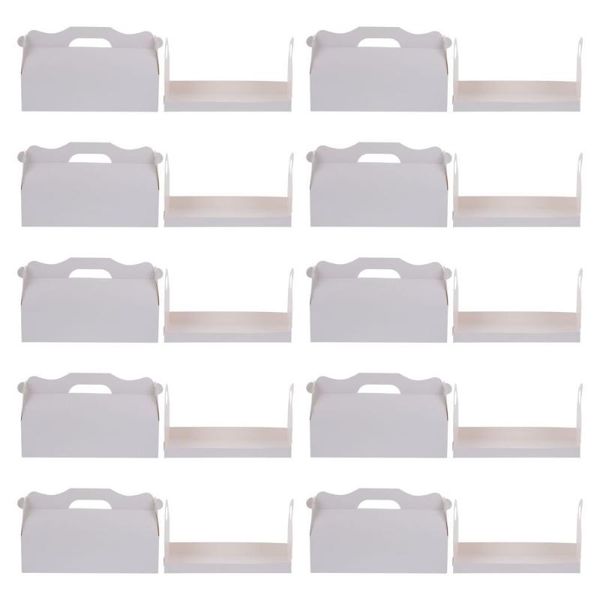 

gift wrap 10pcs long shape cake box pastries cookies cakes pies storage paper