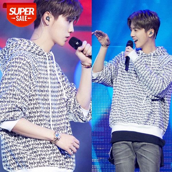 

e with plus velvet loose hooded sweater women's pullover coat #7z6d, Black