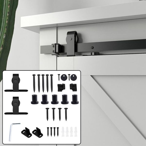 

craft tools 1 set mini-sliding barn door hardware kit for cabinet doors rail smooth silent home decoration accessories