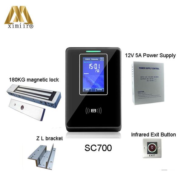 

tcp/ip linux system touch 13.56mhz ic card and password access control sc700 biometric fingerprint