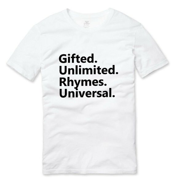 

guru gifted unlimited rhymes universal hip hop t shirt white, White;black