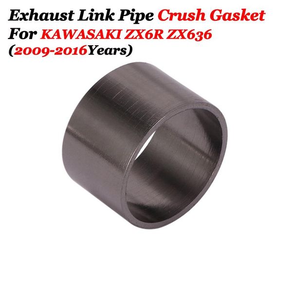 

motorcycle exhaust system for zx6r zx636 2009-2021 pipe graphite gasket to muffler seal ring vintage dirt pit bike