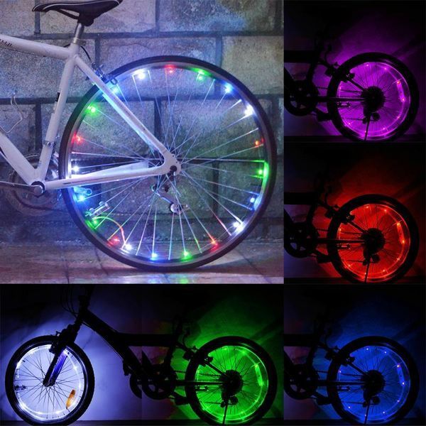

bike lights bicycle light creative practical cycling sports supplies wheel spokes led night riding decorative