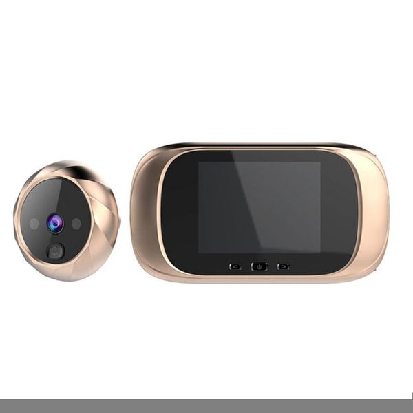 

2.8 inch lcd color screen digital doorbell 90 degree door eye electronic peephole camera viewer outdoor bell doorbells