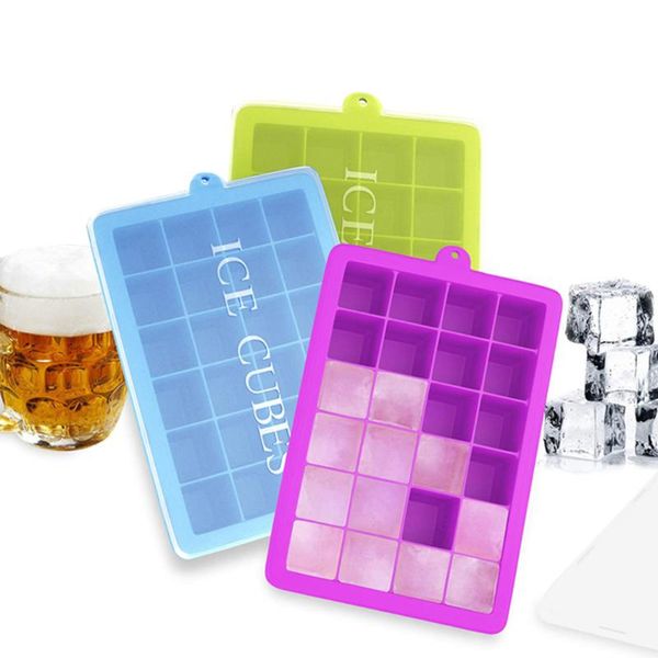 

ice cube maker 24 cavity diy trays molds silicone for candy cake pudding chocolate whiskey tool baking moulds