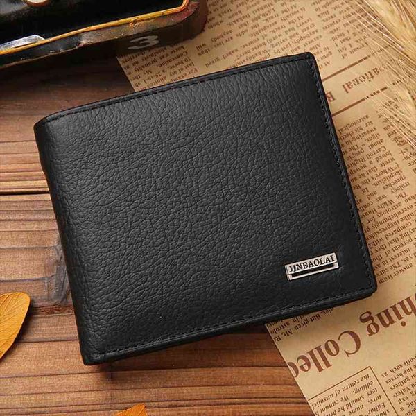 

100% genuine leather mens wallet short passport cover fashion purse card holder coin eu style men, Red;black