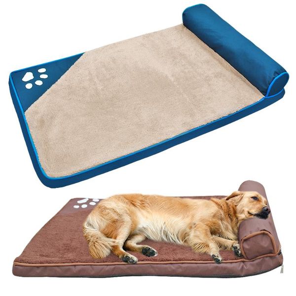 

kennels & pens dog bed for large dogs pet house sofa mat beds with pillow kennel soft cat blanket cushion husky labrador