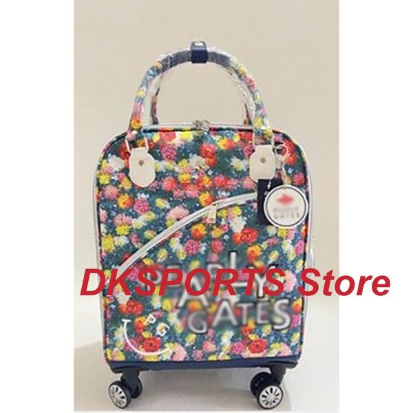 

outdoor bags golf trolley roller fashion women's fully printed portable pg travel bag