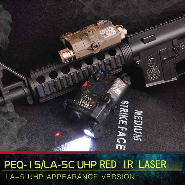 

wadsn uhp version airsoft la5c peq 15 red dot laser sight flashlight ir lazer peq la5 softair hunting gun weapon light for 20mm 2