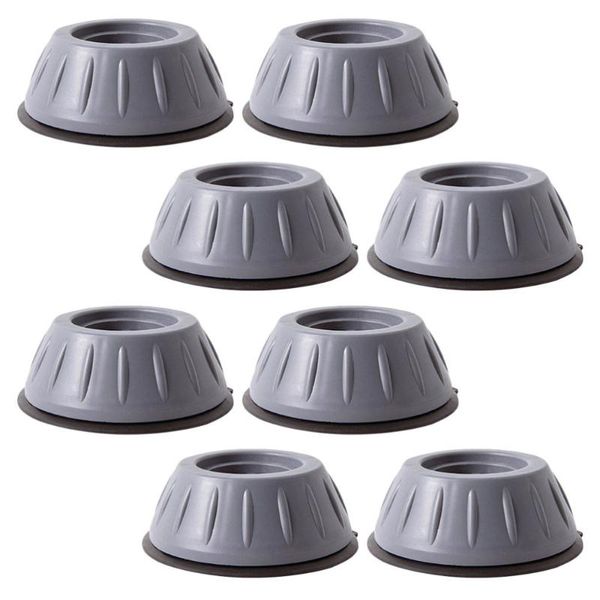 bath mats 8pcs washing machine non-slip foot furniture accessories (gray)