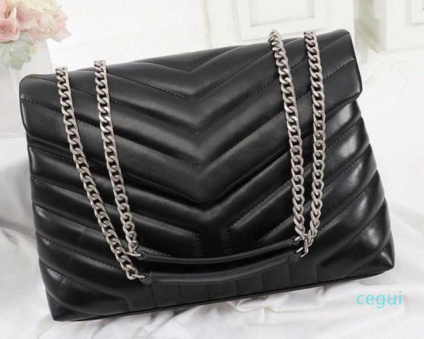 

designer purses handbags genuine leather women famous bags crossbody messenger chain loulou bag 25cm i21c#