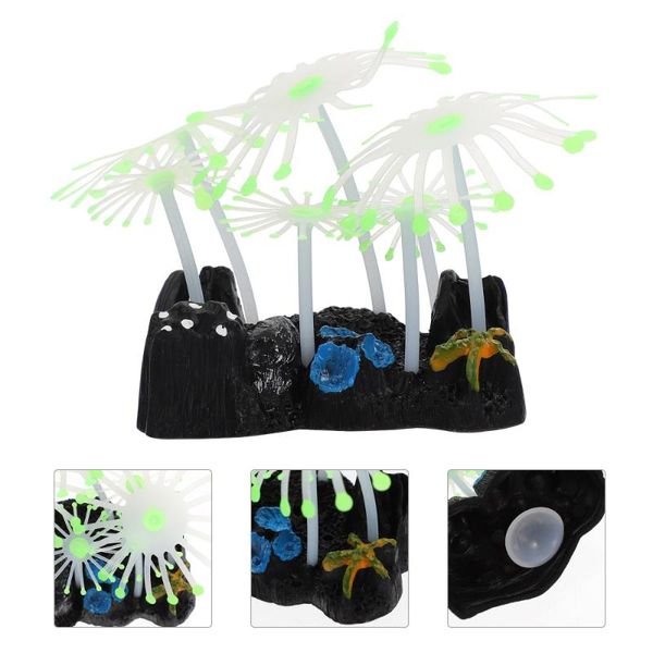 

decorations luminous sea anemone aquarium decor artificial ornament