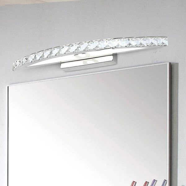 

crystal mirror front wall lamp led fashion simple bathroom toilet painting lighting