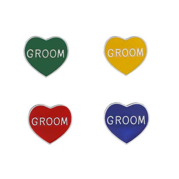 

75%off new fashion heart shaped engraved lovers brooch zoom personalized wedding dress a1, Gray