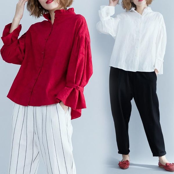 

women's blouses & shirts women ruffled loose jacquard pricing $57 blouse shirt white wine red 1061