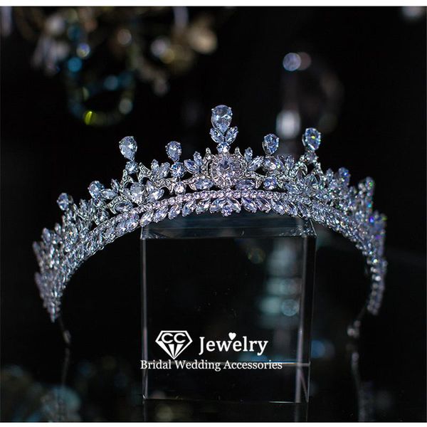 

hair clips & barrettes tiaras and crowns wedding accessories for women bridal headdress engagement ornaments crystal diadems high quality, Golden;silver