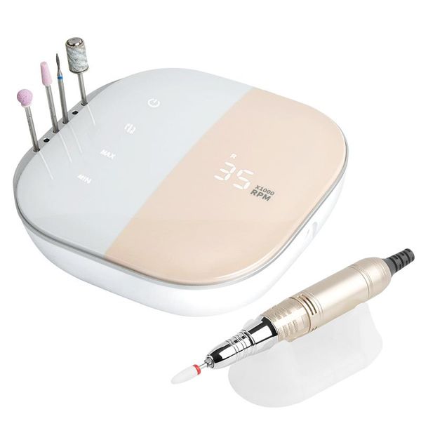 

nail drill & accessories electric manicure machine multifunctional file 35000rpm high speed low noise mill cutter bits set